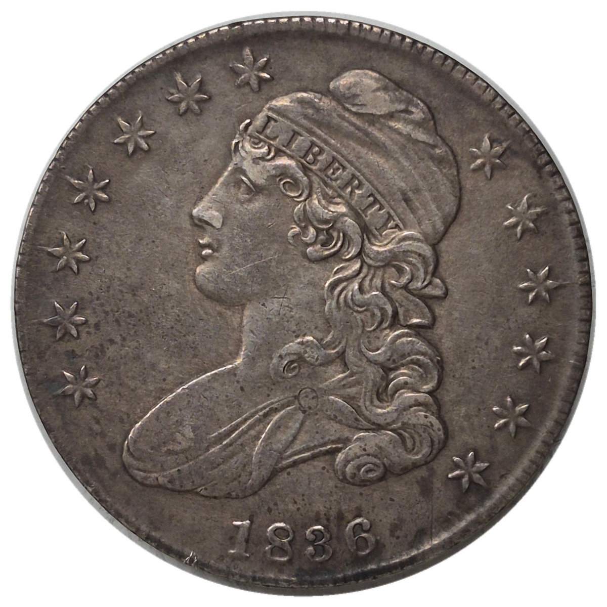 1836-50c-Capped-Bust-Half-Dollar-#1-Overton-112-R1